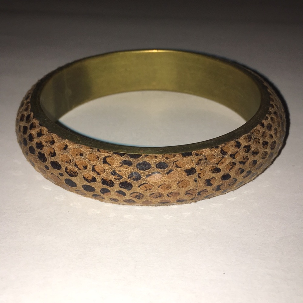 Snakeskin bangle bracelet